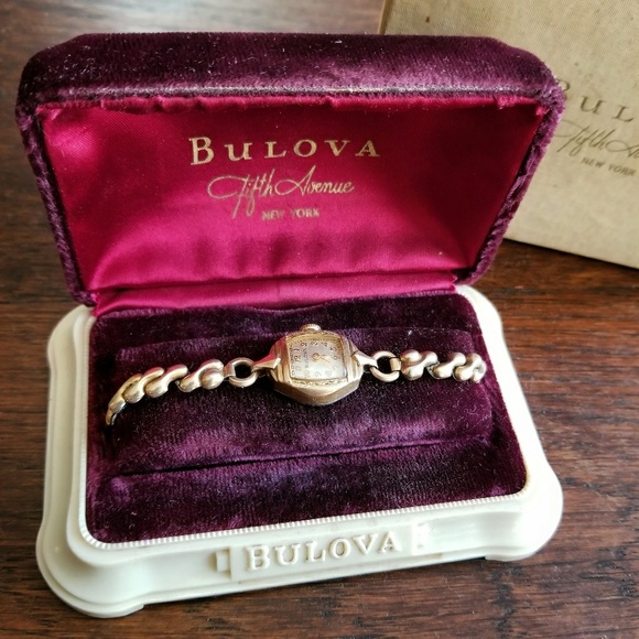 Bulova Jewelry - Vintage Bulova ladies watch in original box gold f